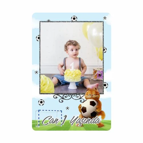 Kedi Temalı Doğum Günü Afişi